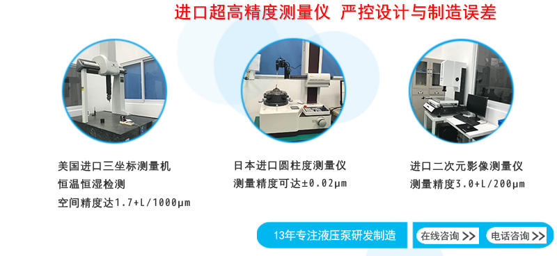 進口液壓柱塞泵測量設備
